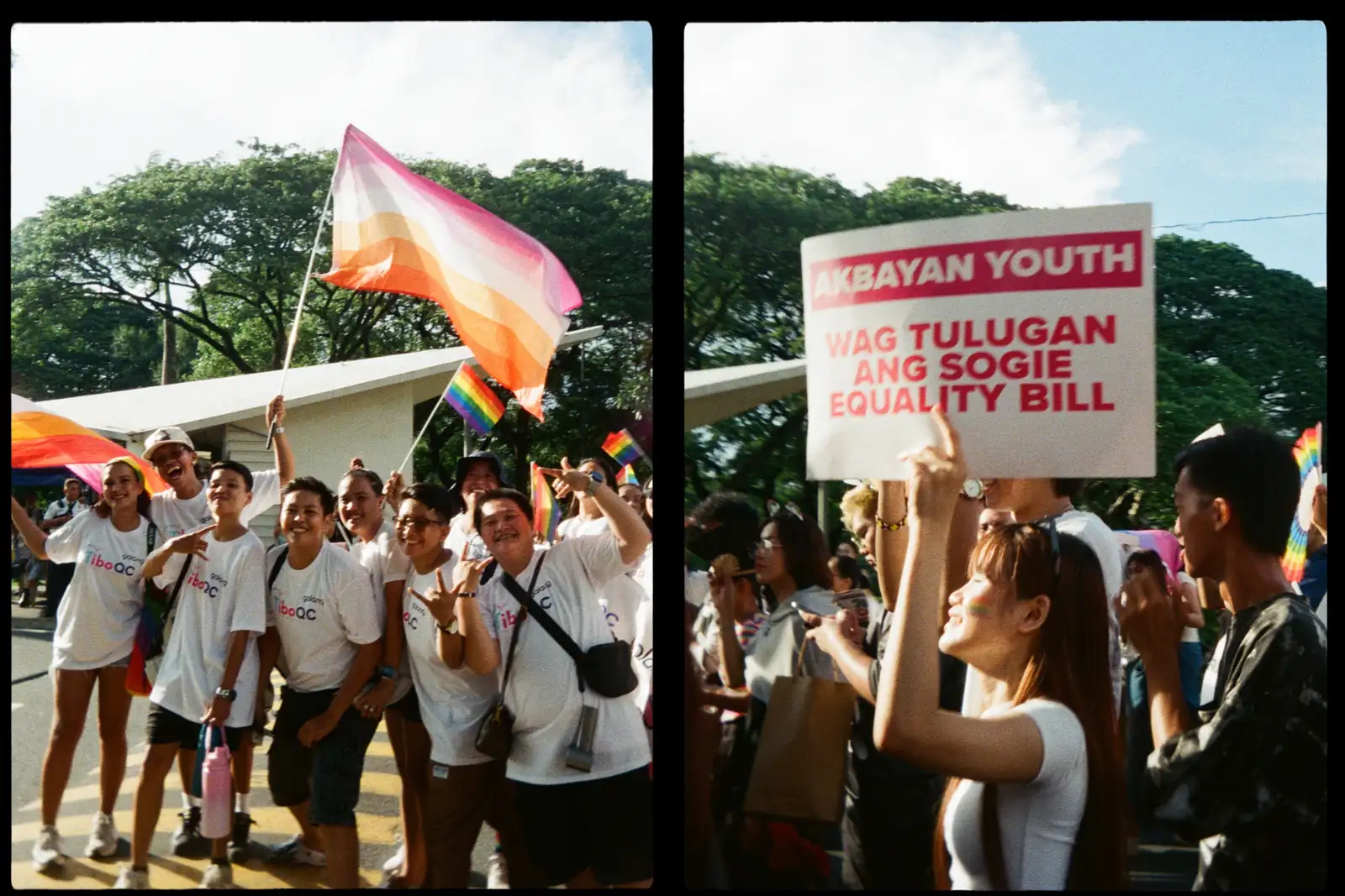 Vibrant pride parade