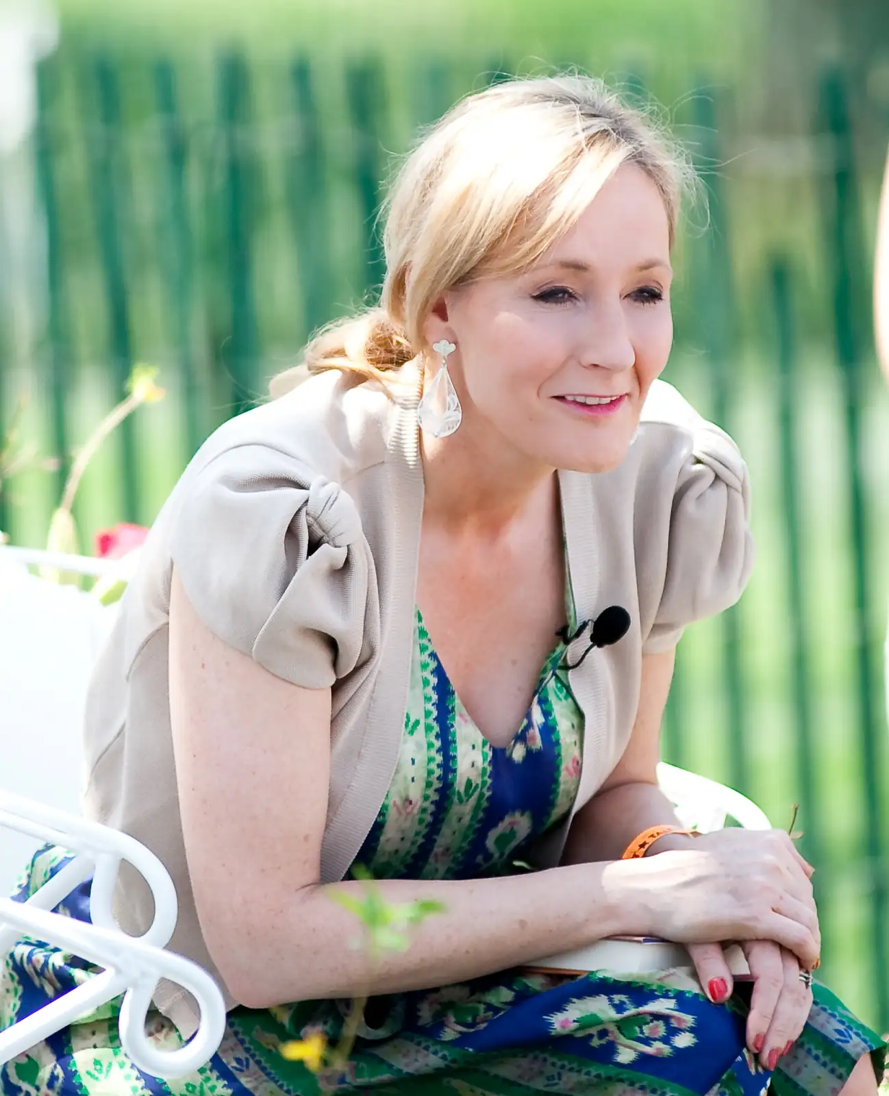 J.K. Rowling reading at the White House Easter Egg Roll, 2010